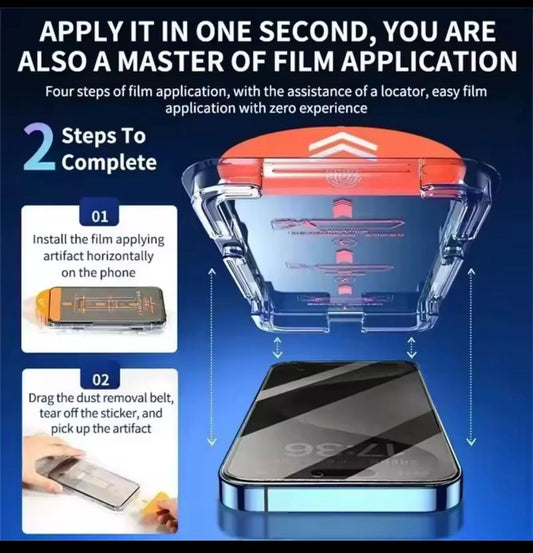 Premium Tempered Glass for iPhone – No Dust, No Smudges, Just Clarity