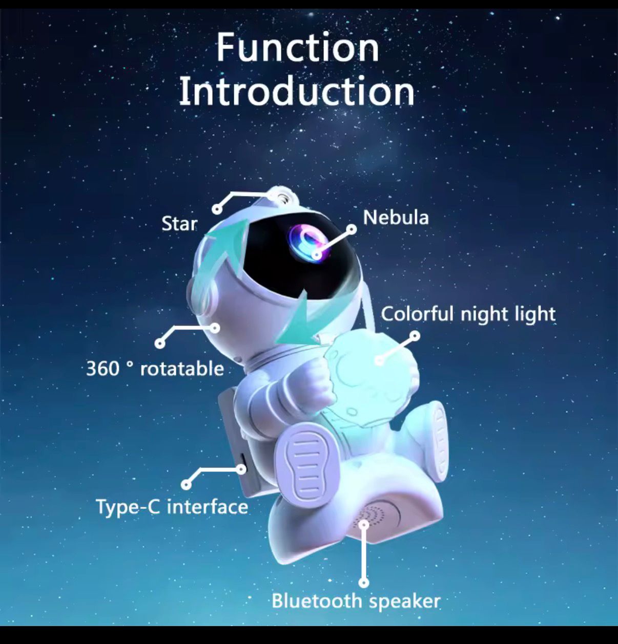 Astronaut Galaxy Projector – Turn Any Room into a Starry Sky!