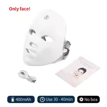 Wireless 7-Color LED Face & Neck Mask – Photon Therapy Skin Rejuvenation & Tightening Device