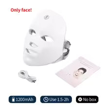 Wireless 7-Color LED Face & Neck Mask – Photon Therapy Skin Rejuvenation & Tightening Device