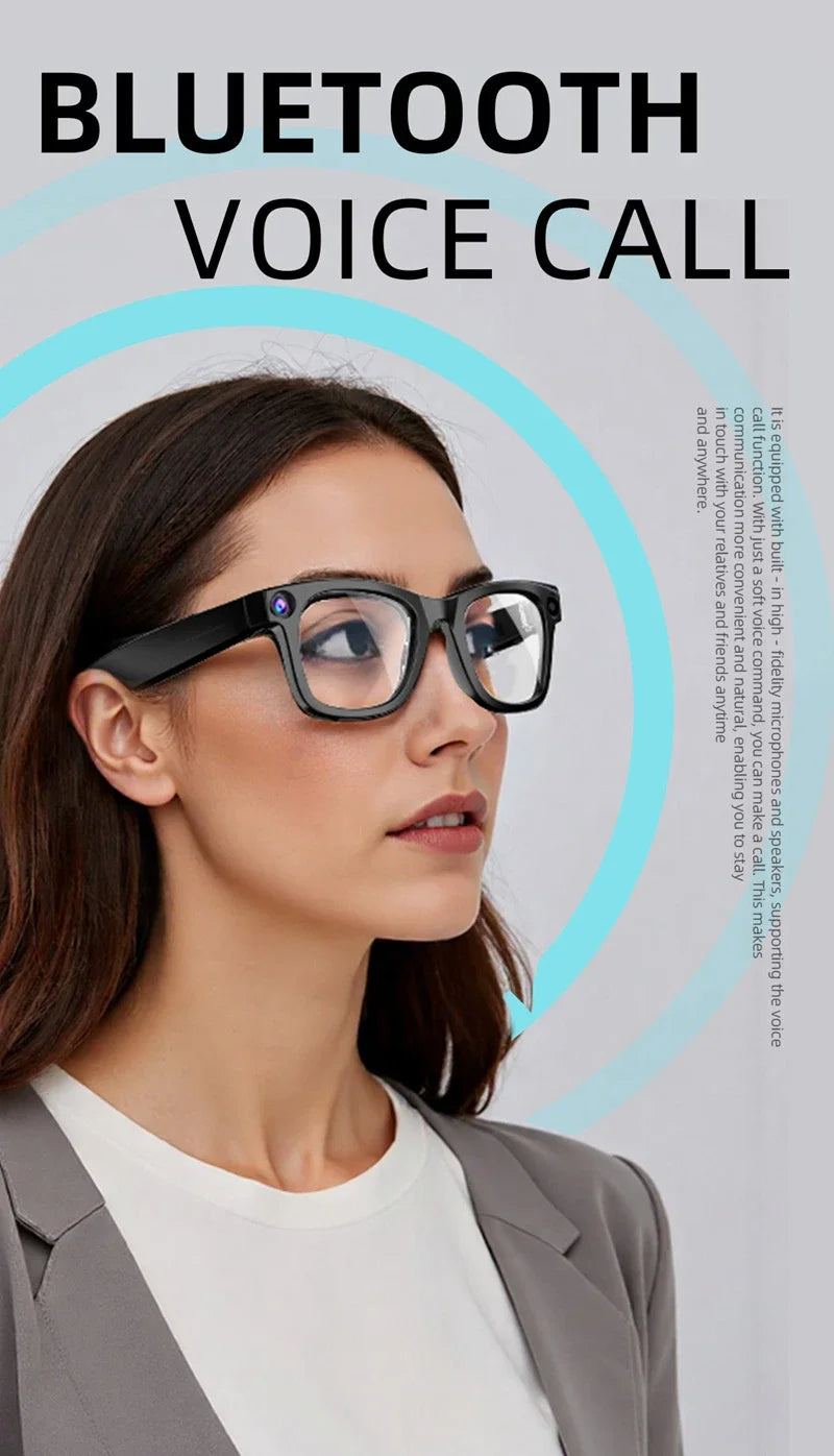 Smart AI Glasses – 4K Camera, Voice Translation & Hands-Free Calls