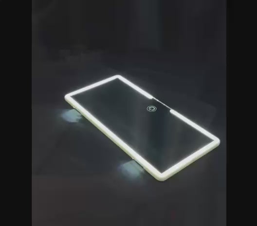 LED Car Makeup Mirror – HD Rechargeable Vanity Mirror with Fill Light