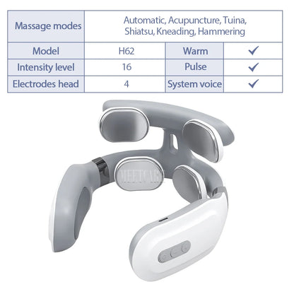 Smart Cervical & Shoulder Massager – Tens Pulse Therapy for Daily Well-Being