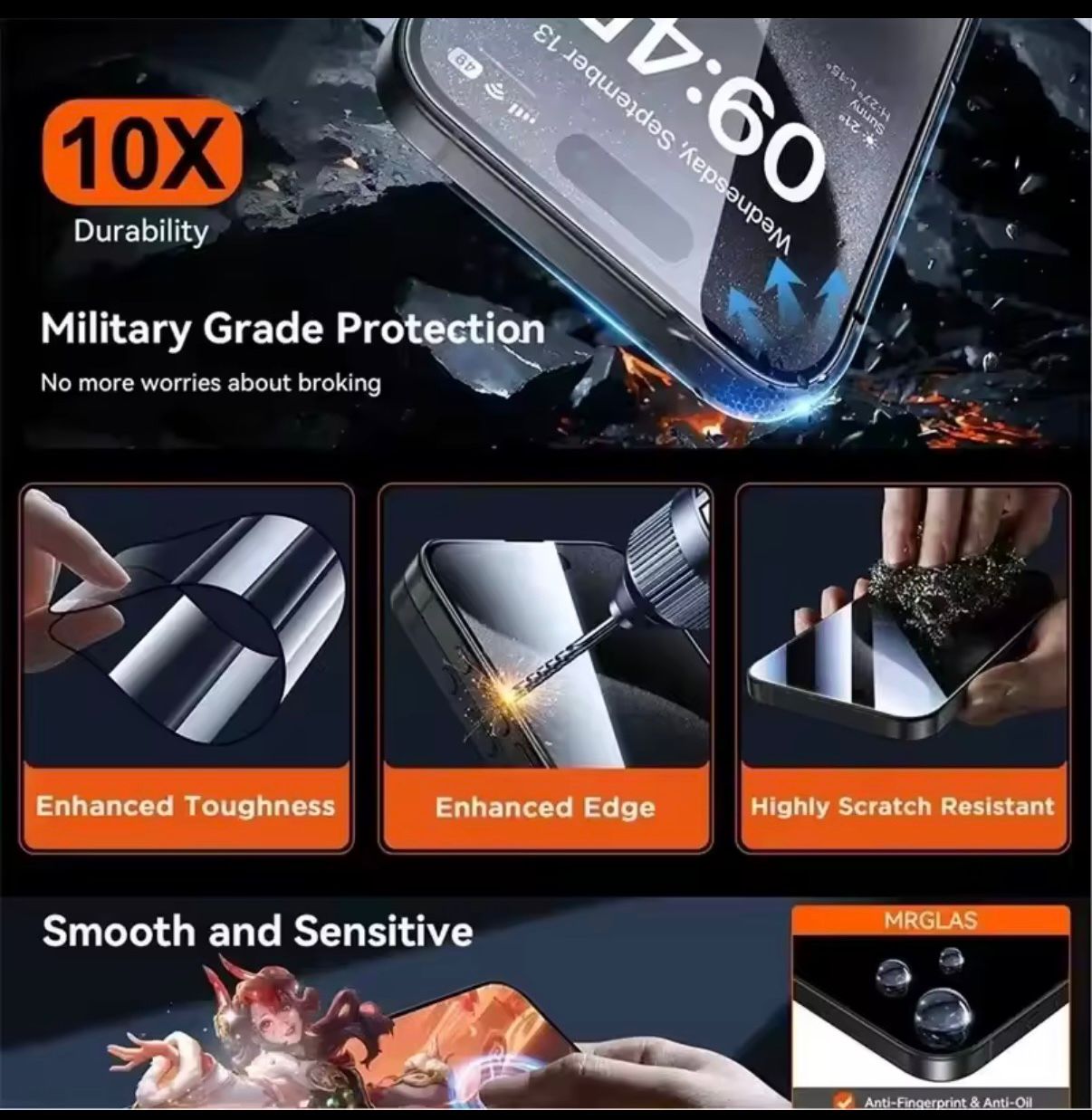 Premium Tempered Glass for iPhone – No Dust, No Smudges, Just Clarity