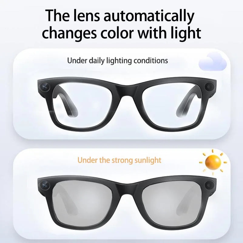 Smart AI Glasses 4K with 8MP HD Camera, Bluetooth Audio, Voice Calls & Real-Time Translation