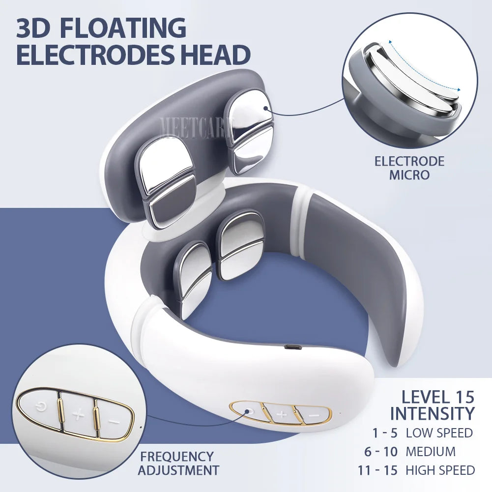 Smart Cervical & Shoulder Massager – Tens Pulse Therapy for Daily Well-Being