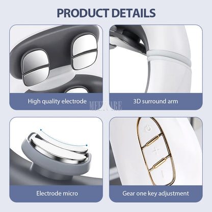 Smart Cervical & Shoulder Massager – Tens Pulse Therapy for Daily Well-Being