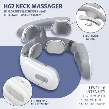 Smart Cervical & Shoulder Massager – Tens Pulse Therapy for Daily Well-Being