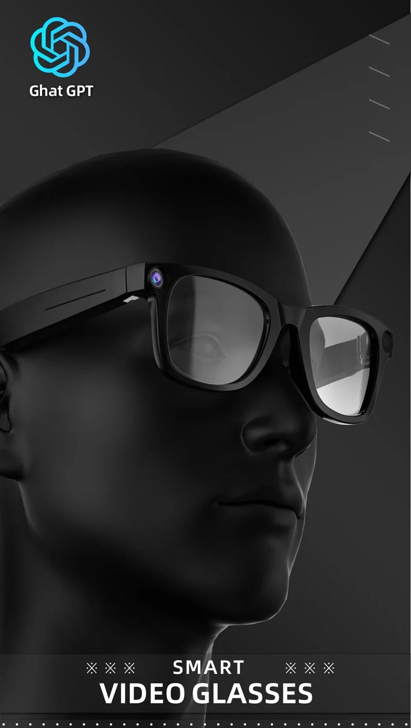 Smart AI Glasses 4K with 8MP HD Camera, Bluetooth Audio, Voice Calls & Real-Time Translation