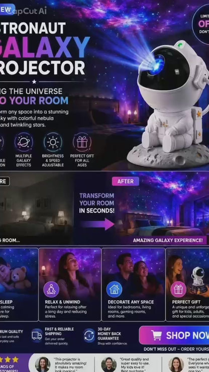 Astronaut Galaxy Projector – Turned Your Bedroom Into Outer Space!
